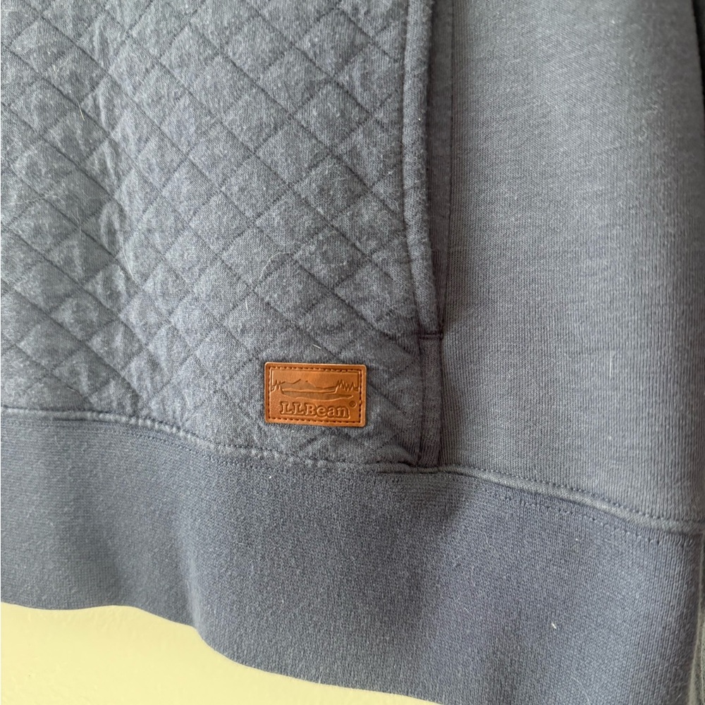L.L. Bean Quilted Quarter-Zip Sweater - Picture 3 of 6